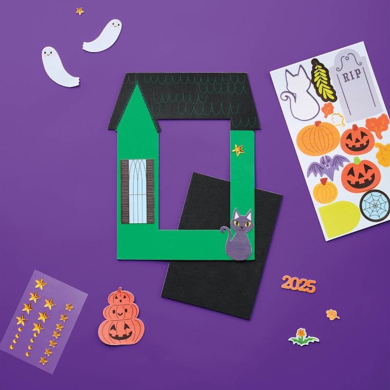 slide 2 of 3, 2ct Halloween Craft Foam Frame Kit - Mondo Llama™, 2 ct