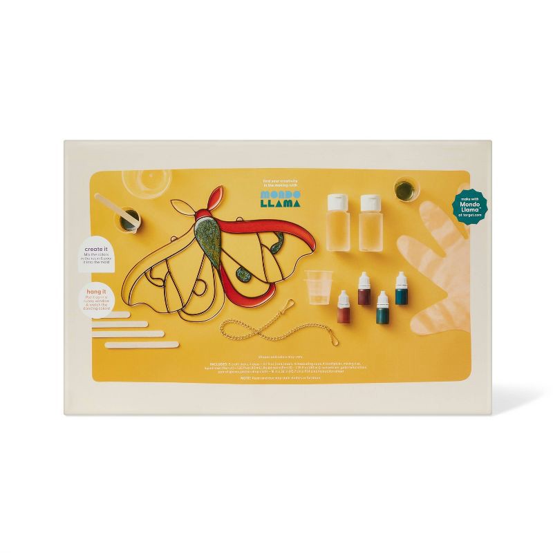 slide 2 of 4, Halloween Craft Moth Resin Suncatcher Kit - Mondo Llama™, 1 ct