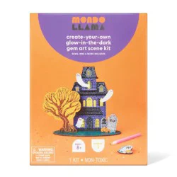 Halloween Craft Glow Haunted House Gem Art Scene Kit - Mondo Llama™
