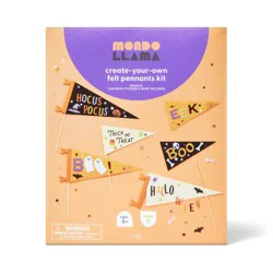 6ct Halloween Craft Felt Pennants Kit - Mondo Llama™