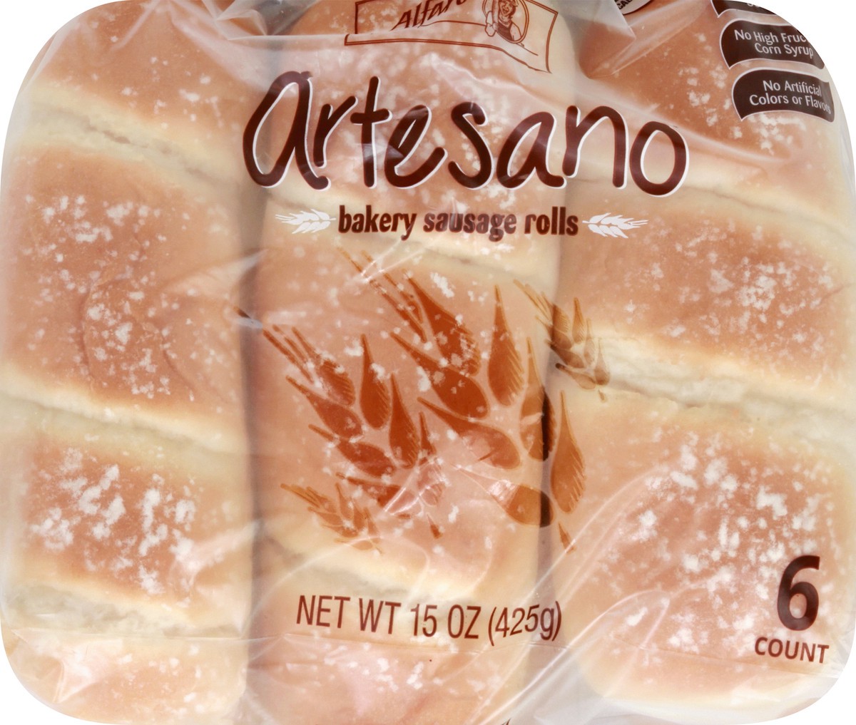 slide 3 of 9, Alfaros Bakery Sausage Rolls 6 ea, 6 ct