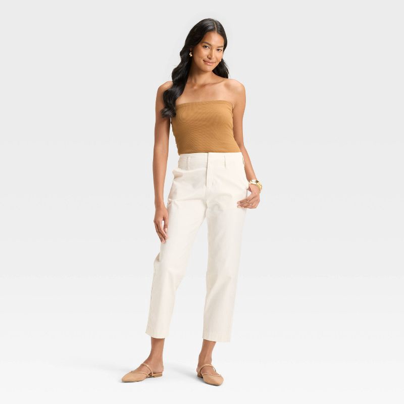slide 3 of 3, Women's Tube Top - A New Day™ Brown M, 1 ct