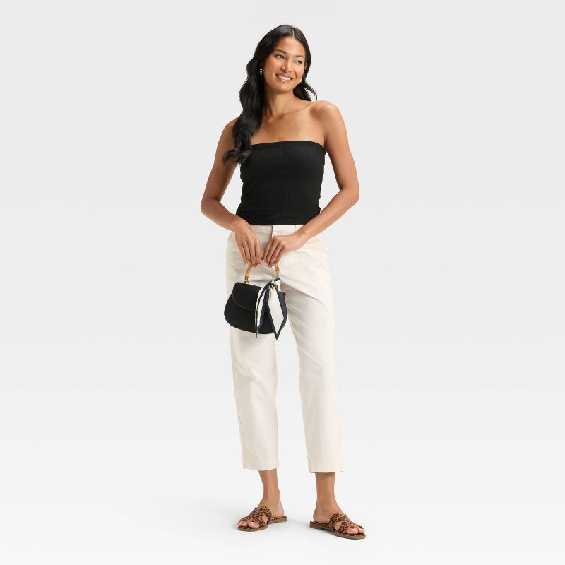 slide 3 of 3, Women's Tube Top - A New Day™ Black M, 1 ct