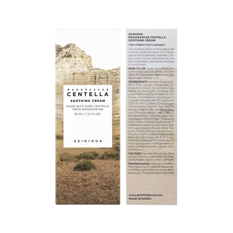 slide 2 of 10, SKIN1004 Madagascar Centella Soothing Cream Korean Skincare for Soothing, Hydration, and Strengthenening of Skin Barrier - 30ml, 30 ml