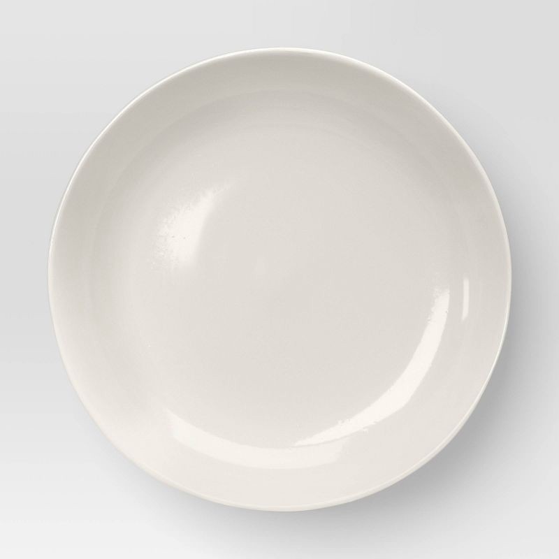 slide 3 of 3, 38.9oz New Stoneware Aralia Organic Dinner Bowl Sour Cream - Threshold™, 38.9 oz