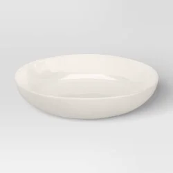 38.9oz New Stoneware Aralia Organic Dinner Bowl Sour Cream - Threshold™