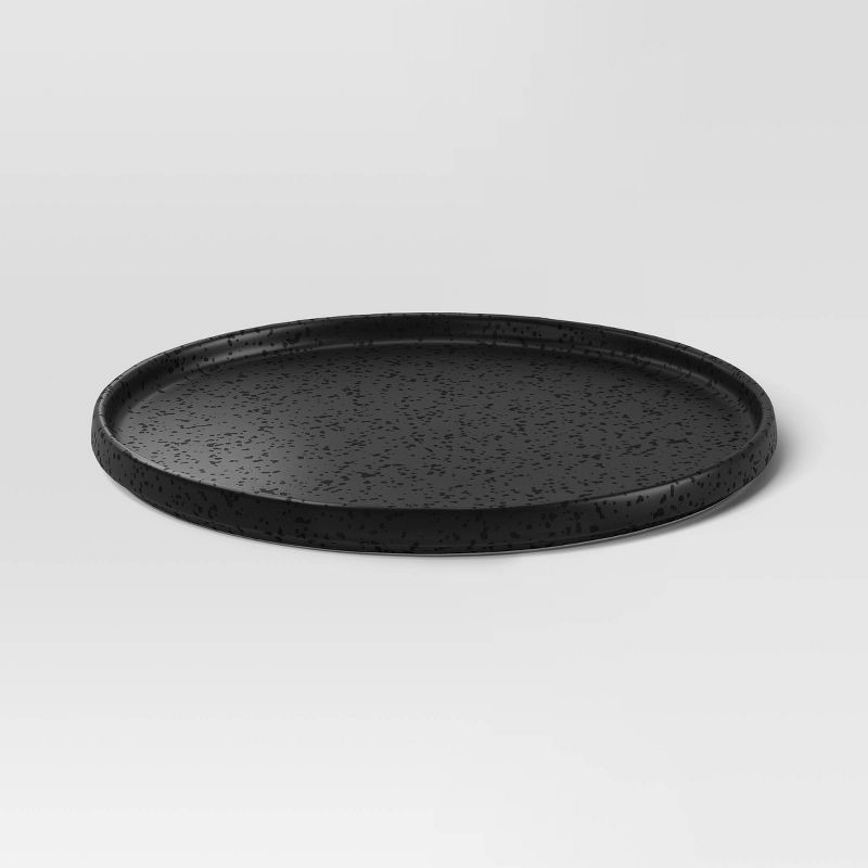 slide 3 of 3, 10.5" Stoneware Stella Dinner Plate Black - Threshold™, 1 ct