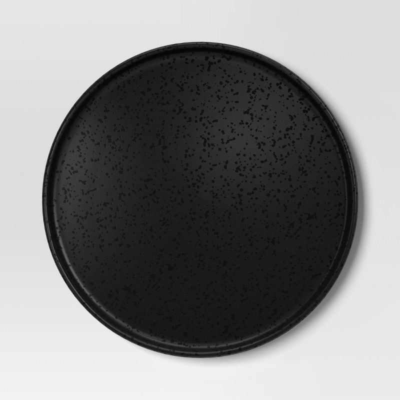 slide 1 of 3, 10.5" Stoneware Stella Dinner Plate Black - Threshold™, 1 ct