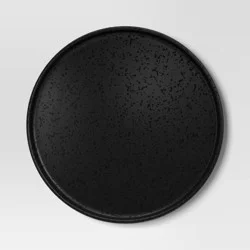 10.5" Stoneware Stella Dinner Plate Black - Threshold™