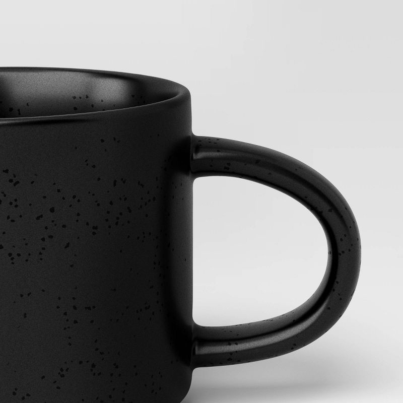 slide 3 of 3, 16oz Stoneware Stella Mug Black - Threshold™, 16 oz