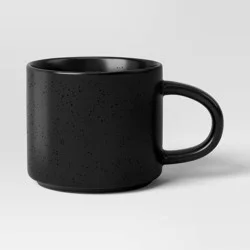 16oz Stoneware Stella Mug Black - Threshold™