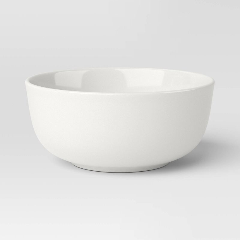 slide 5 of 5, 12pc New Poreclain Round Rim Dinnerware Set - Threshold™, 12 ct