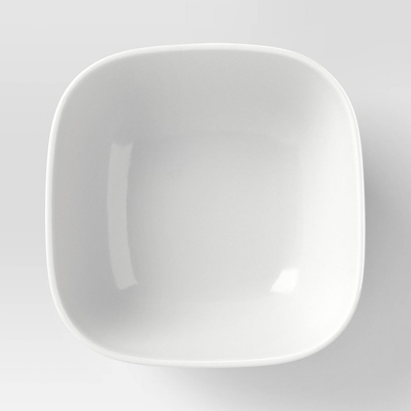 slide 3 of 3, 18.5 fl oz New Porcelain Square Cereal Bowl White - Threshold™, 18.5 fl oz