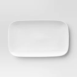 13" New Porcelain Rectangle Serve Platter - Threshold™