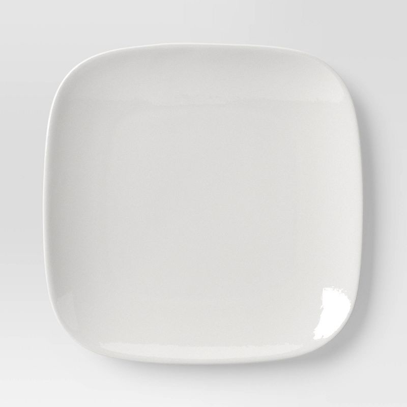 slide 4 of 5, 12pc New Poreclain Square Coupe Dinnerware Set - Threshold™, 12 ct