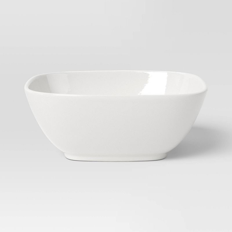 slide 5 of 5, 12pc New Poreclain Square Coupe Dinnerware Set - Threshold™, 12 ct