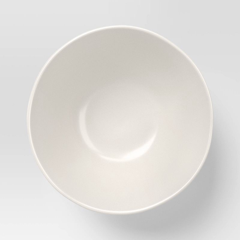 slide 3 of 3, 22.5 fl oz Stoneware Aralia Organic Cereal Bowl Sour Cream - Threshold™, 22.5 fl oz