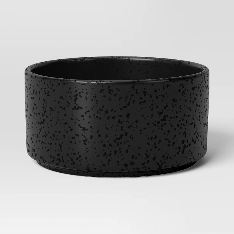 slide 5 of 5, 12pc Stoneware Stella Dinnerware Set Black - Threshold™, 12 ct