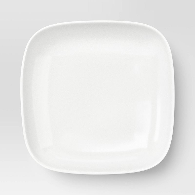 slide 3 of 3, 25.3 fl oz New Porcelain Square Dinner Bowl White - Threshold™, 25.3 fl oz