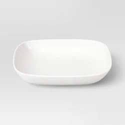 25.3 fl oz New Porcelain Square Dinner Bowl White - Threshold™