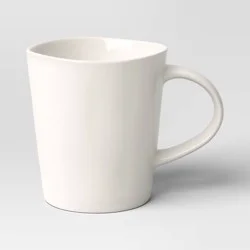 13.53 fl oz Stoneware Aralia Organic Mug Sour Cream - Threshold™