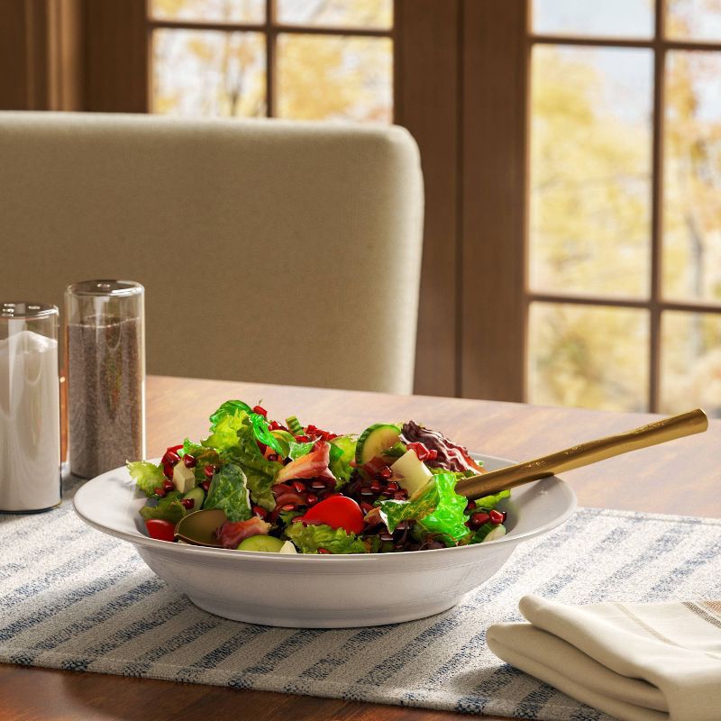 slide 2 of 3, 14.8 fl oz New Porcelain Round Rim Dinner Bowl White - Threshold™, 14.8 fl oz