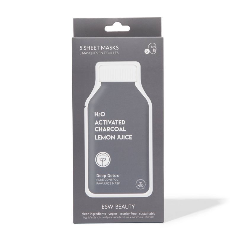 slide 1 of 6, ESW Beauty Deep Detox Pore Control Raw Juice Mask - 5ct/4.25oz, 5 ct, 4.25 oz