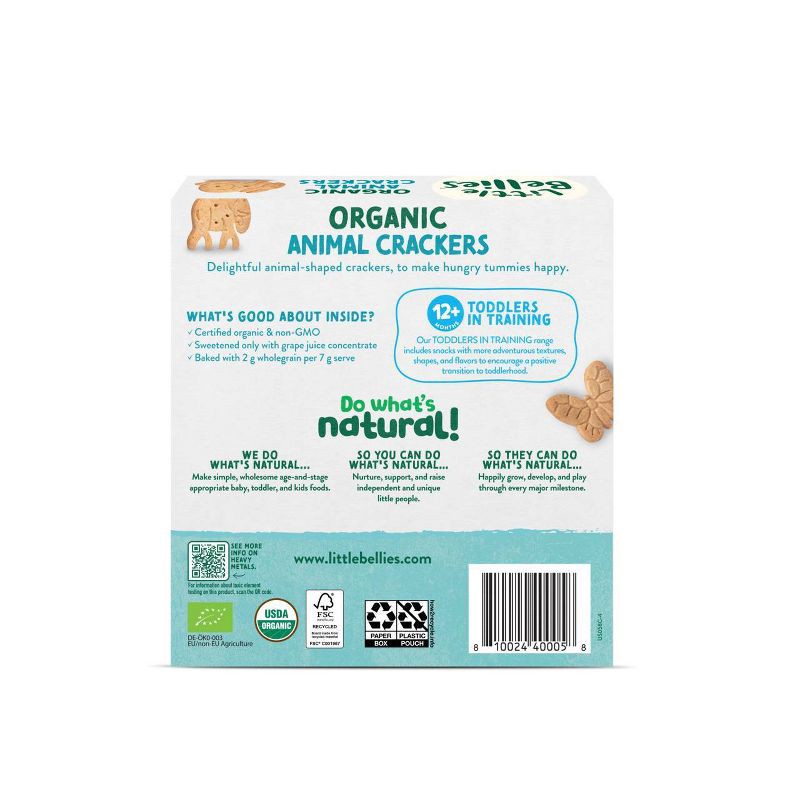 slide 2 of 7, Little Bellies Organic Animal Crackers Toddler Snacks - 4.58oz, 4.58 oz