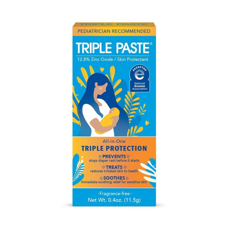 slide 1 of 7, Triple Paste Diaper Rash Treatment - 0.4oz, 0.4 oz