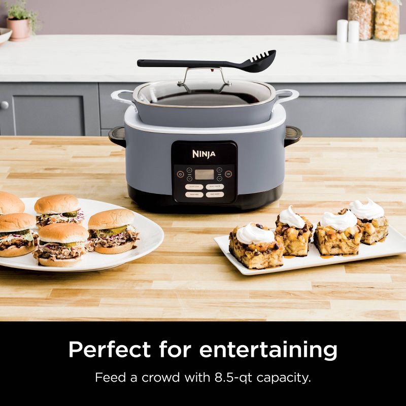 slide 2 of 12, Ninja PossibleCooker PRO 8.5qt Multi-Cooker with 4-in-1 Slow Cooker, Sear, Sous Vide, Oven Safe Pot to 500°F Stone MC1000SP, 8.5 qt