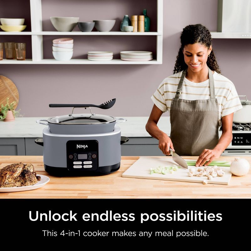 slide 6 of 12, Ninja PossibleCooker PRO 8.5qt Multi-Cooker with 4-in-1 Slow Cooker, Sear, Sous Vide, Oven Safe Pot to 500°F Stone MC1000SP, 8.5 qt