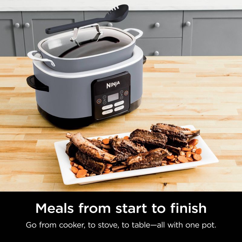slide 9 of 12, Ninja PossibleCooker PRO 8.5qt Multi-Cooker with 4-in-1 Slow Cooker, Sear, Sous Vide, Oven Safe Pot to 500°F Stone MC1000SP, 8.5 qt