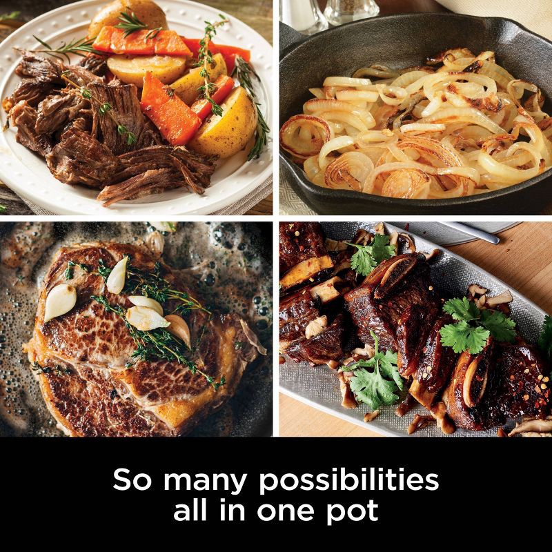 slide 11 of 12, Ninja PossibleCooker PRO 8.5qt Multi-Cooker with 4-in-1 Slow Cooker, Sear, Sous Vide, Oven Safe Pot to 500°F Stone MC1000SP, 8.5 qt
