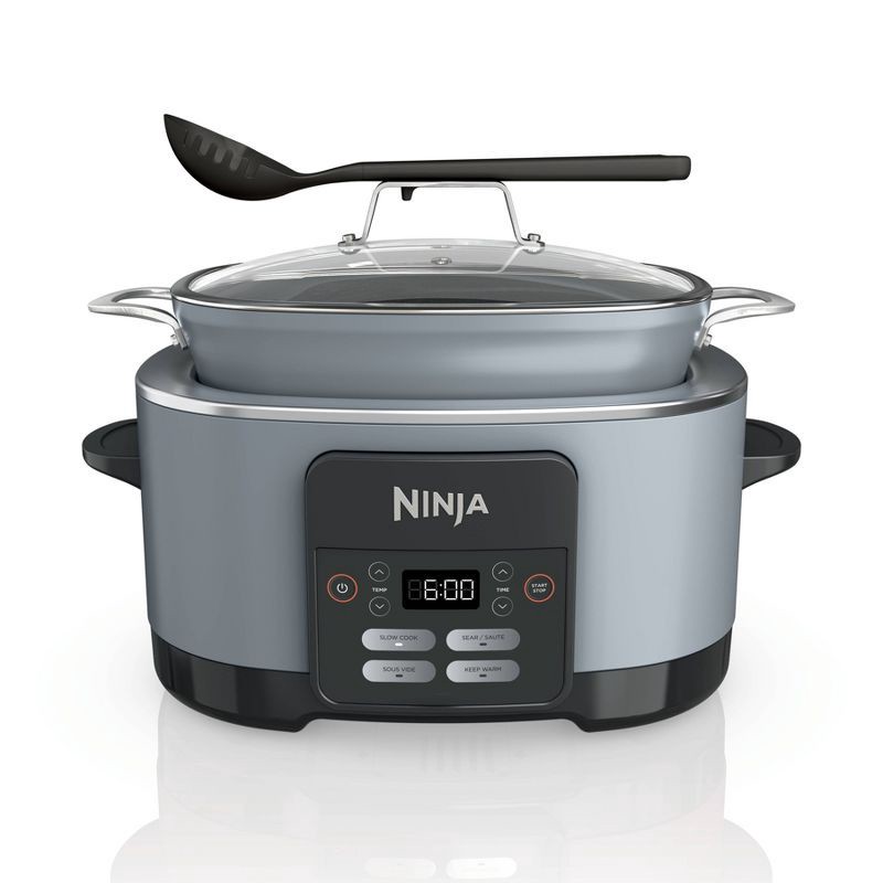 slide 1 of 12, Ninja PossibleCooker PRO 8.5qt Multi-Cooker with 4-in-1 Slow Cooker, Sear, Sous Vide, Oven Safe Pot to 500°F Stone MC1000SP, 8.5 qt