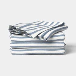 4pk Striped Napkins Blue - Threshold™
