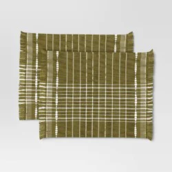 2pk Woven Placemat Olive - Threshold™