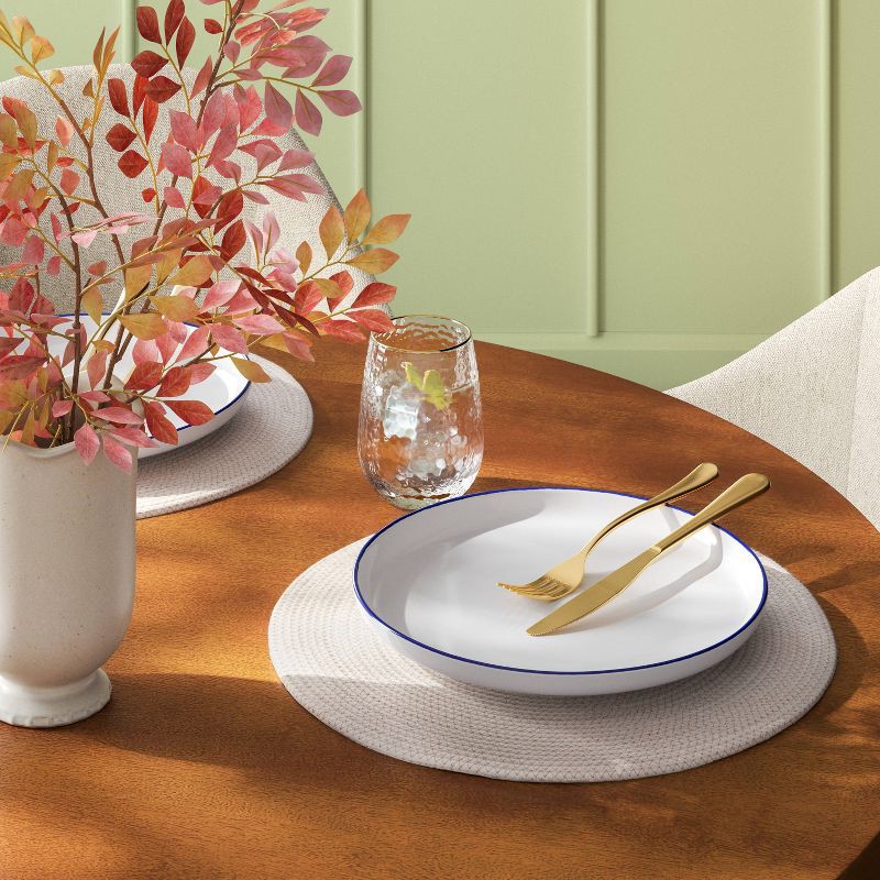 slide 2 of 4, 2pk Rope Charger Ivory - Threshold™, 2 ct