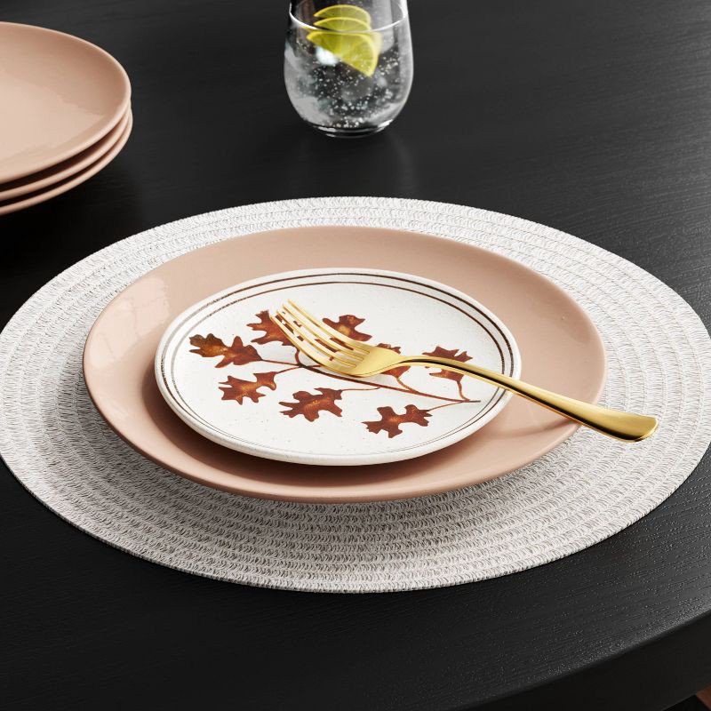 slide 2 of 4, 2pK Paper Charger Light Heathered - Threshold™, 2 ct