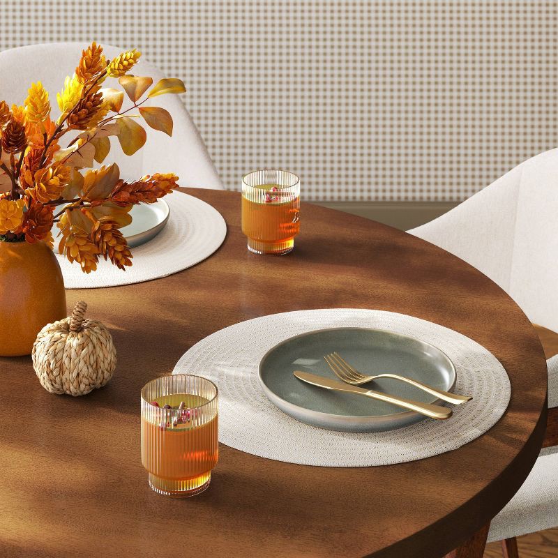 slide 2 of 4, 2pk Paper Charger Taupe Heathered - Threshold™, 2 ct