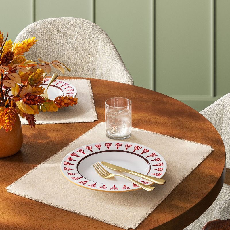 slide 2 of 4, 2pk Natural Woven Placemat - Threshold™, 2 ct
