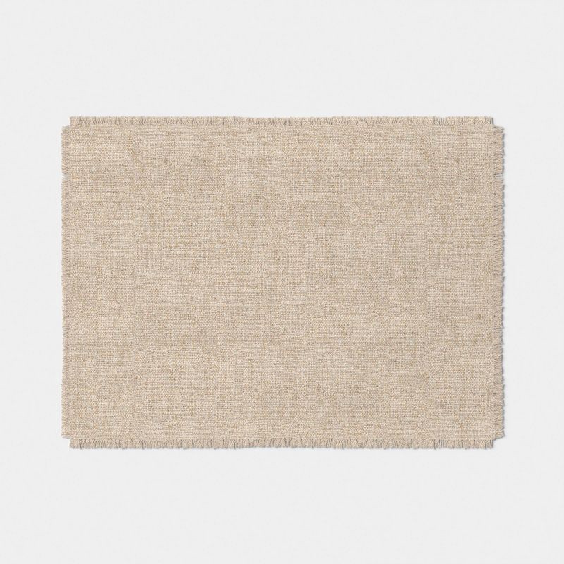 slide 3 of 4, 2pk Natural Woven Placemat - Threshold™, 2 ct