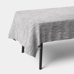 84"x60" Tablecloth Black/White Weave - Threshold™