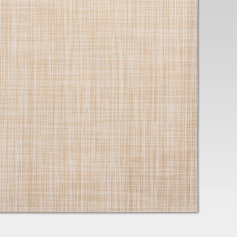 slide 4 of 4, 2pk Placemat Tan Heathered Vinyl - Threshold™, 2 ct