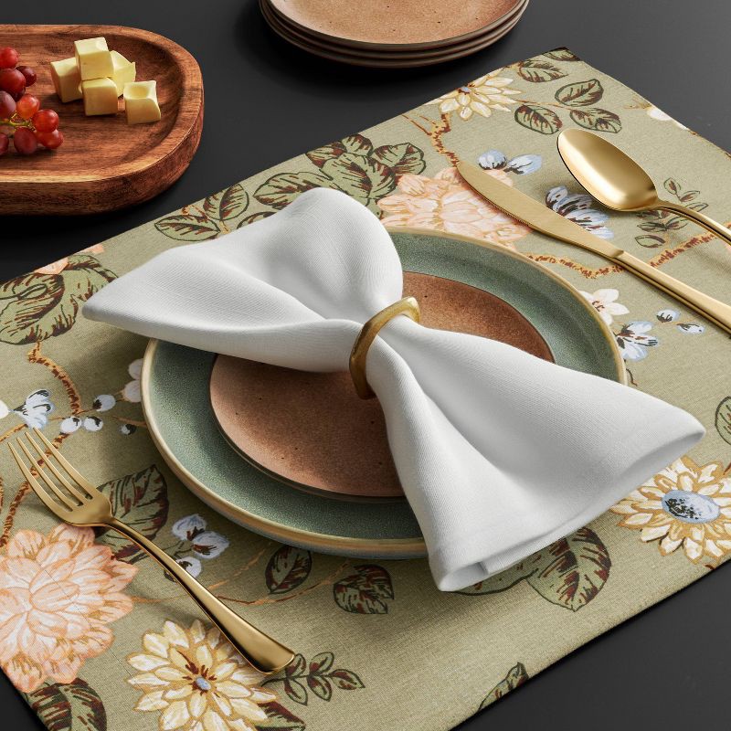 slide 2 of 3, 4pk Napkins White - Threshold™, 4 ct