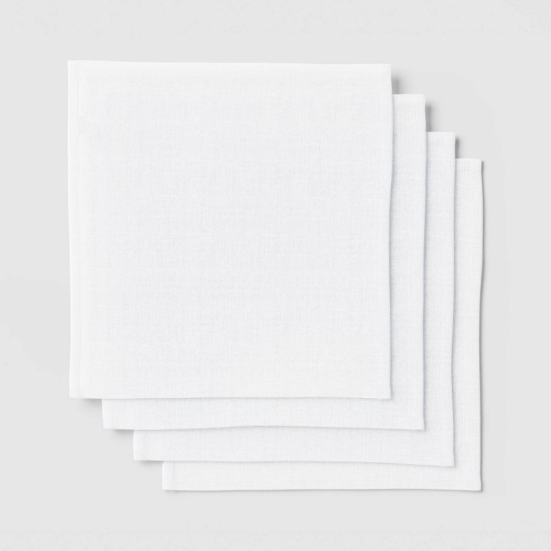 slide 3 of 3, 4pk Napkins White - Threshold™, 4 ct
