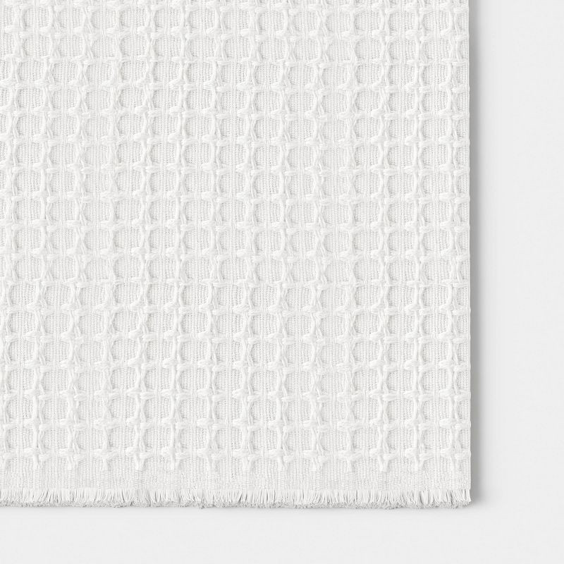 slide 3 of 3, 104"x14" Textured Solid Table Runner Ivory - Threshold™, 1 ct