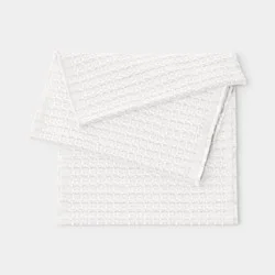 104"x14" Textured Solid Table Runner Ivory - Threshold™