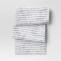 108"x14" Table Runner Blue Striped - Threshold™