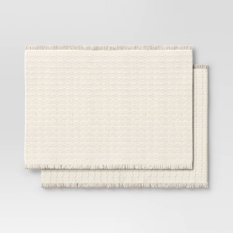 slide 1 of 4, 2pk Textured Solid Placemat - Threshold™, 2 ct