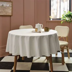 70"x70" Tablecloth White - Threshold™